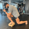 bamboo slant board split squat heel lift