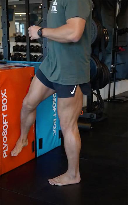 image of man doing hip strengthening exercise in gym