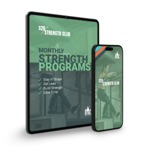 $20 Strength Club online training programs 3days/week