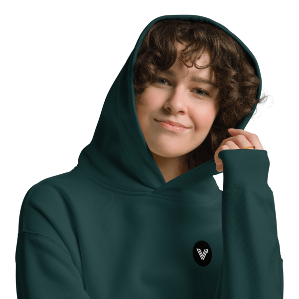 Pine Green Long Oversized Hoodie - Image 2
