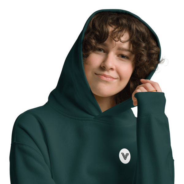Pine Green Long Oversized Hoodie - Image 9
