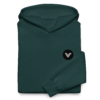 pine green unisex oversized hoodie black logo
