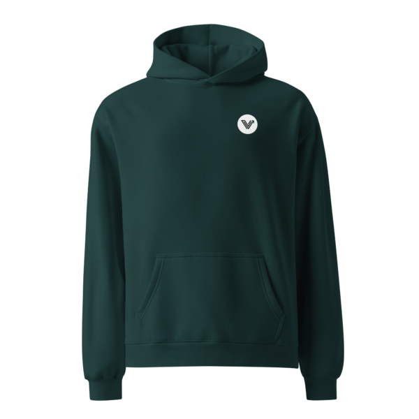 Pine Green Long Oversized Hoodie - Image 12