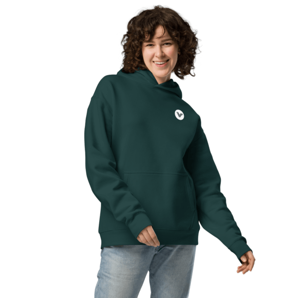 Pine Green Long Oversized Hoodie - Image 13