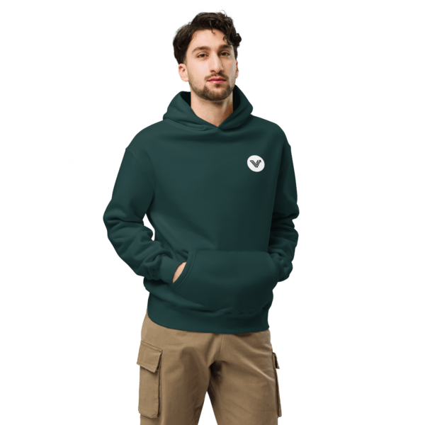 Pine Green Long Oversized Hoodie - Image 10