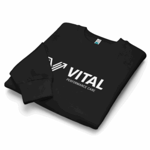 horizontal logo premium crew neck sweater