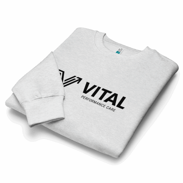 horizontal logo premium crew neck sweater