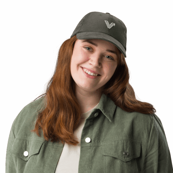 Olive Vintage Corduroy Cap - Image 4